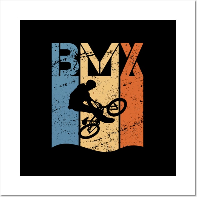 Bmx Bike For Motocross Sport Biking Fan Wall Art by Weirdcore